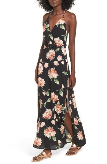Women's Lush Surplice Maxi Dress - Blue