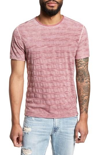 Men's John Varvatos Star Usa Slim Fit Ombre Stripe T-shirt, Size - Red