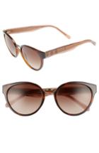 Women's Burberry 53mm Gradient Cat Eye Sunglasses - Brown Havana