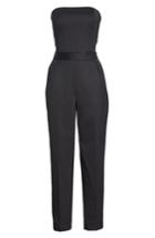 Women's Theory Strapless City Jumpsuit - Black