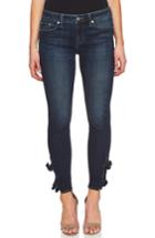 Women's Cece Bow Hem Skinny Jeans - Blue