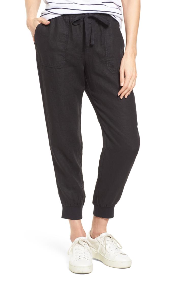 Women's Caslon Linen Jogger Pants