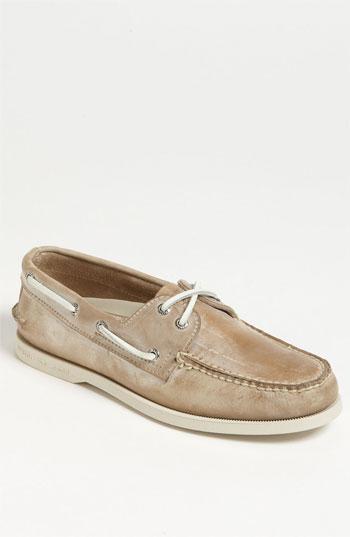 Sperry Top-sider 'authentic Original - White Wash' Boat Shoe (men) Tan