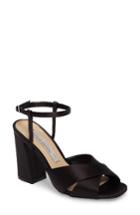 Women's Kristin Cavallari Low Light Cross Strap Sandal .5 M - Black