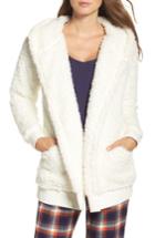 Women's Make + Model Oh So Cozy Open Hoodie /small - Ivory