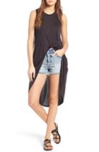 Women's Astr The Label Knot Front Tunic - Black