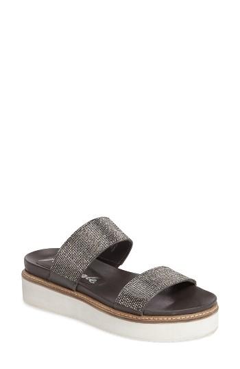 Women's Free People Harper Embellished Slide Sandal -9.5us / 40eu - Black