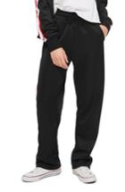 Women's Topshop Side Stripe Jogger Pants - Black