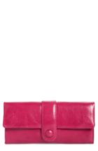 Women's Hobo Lex Continental Leather Wallet - Pink