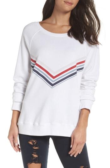 Women's David Lerner Raglan Pullover - White