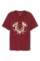 Men's True Religion Brand Jeans Metallic Logo T-shirt, Size - Red