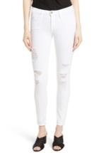 Women's Frame 'le Skinny De Jeanne' Ripped Jeans - White