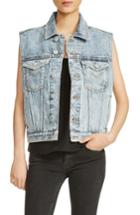 Women's Maje Benedict Denim Vest - Blue