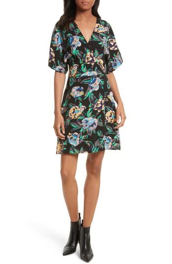 Women's Diane Von Furstenberg Floral Faux Wrap Dress