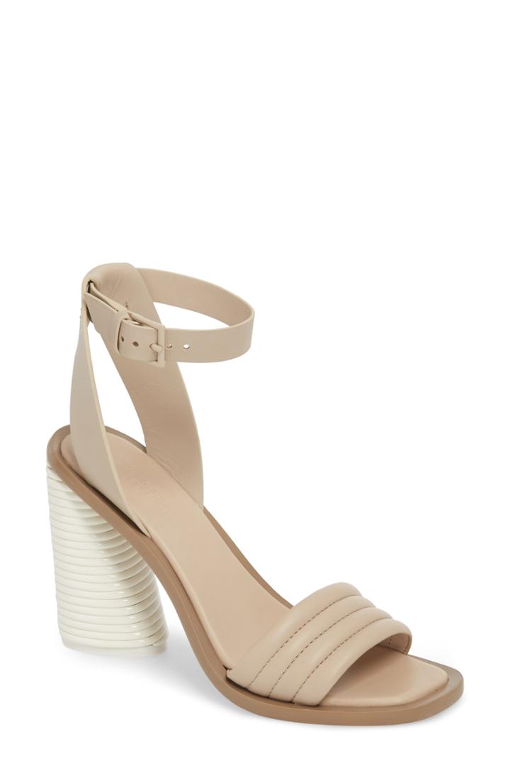 Women's Mercedes Castillo Hiru High Ankle Strap Sandal .5 M - Beige