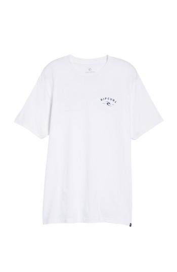 Men's Rip Curl Down South Heather Logo Graphic T-shirt - White
