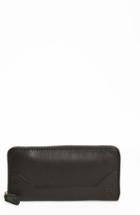 Women's Frye Melissa Leather Zip Wallet - Black