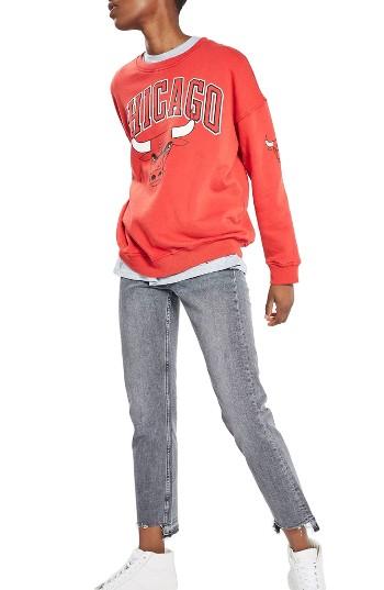 Women's Topshop By Unk Chicago Bulls Sweatshirt - Red