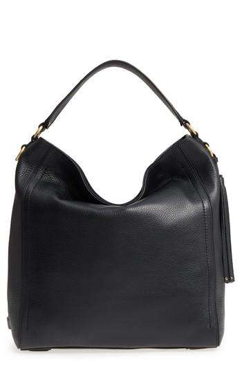 Cole Haan Cassidy Rfid Pebbled Leather Bucket Bag - Black