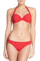 Women's Tommy Bahama Side Shirred Hipster Bikini Bottoms - Red