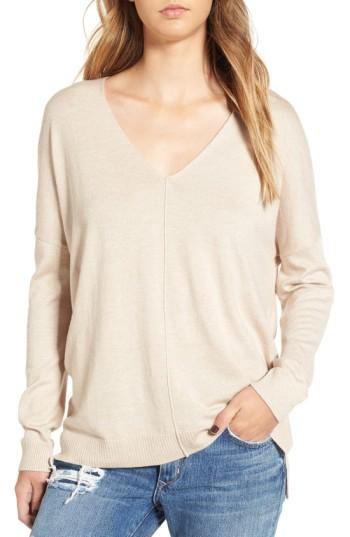 Women's Leith V-neck Sweater, Size - Brown