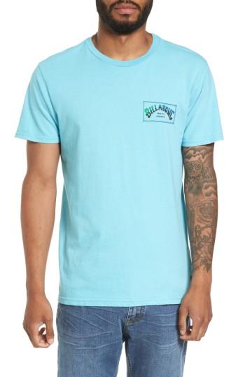 Men's Billabong Boxed Arch T-shirt, Size - Blue/green