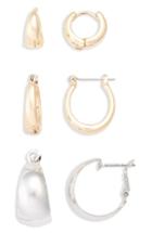 Women's Bp. 3-pack Huggie Hoop Earrings