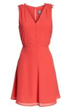 Women's Vince Camuto Souffle V-neck Chiffon Dress