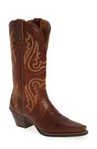 Women's Ariat 'western Heritage X Toe' Boot .5 M - Black