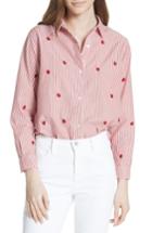 Women's The Great. The Campus Shirt - Coral