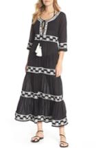 Women's Muche Et Muchette Embroidered Cover-up Dress, Size - Black