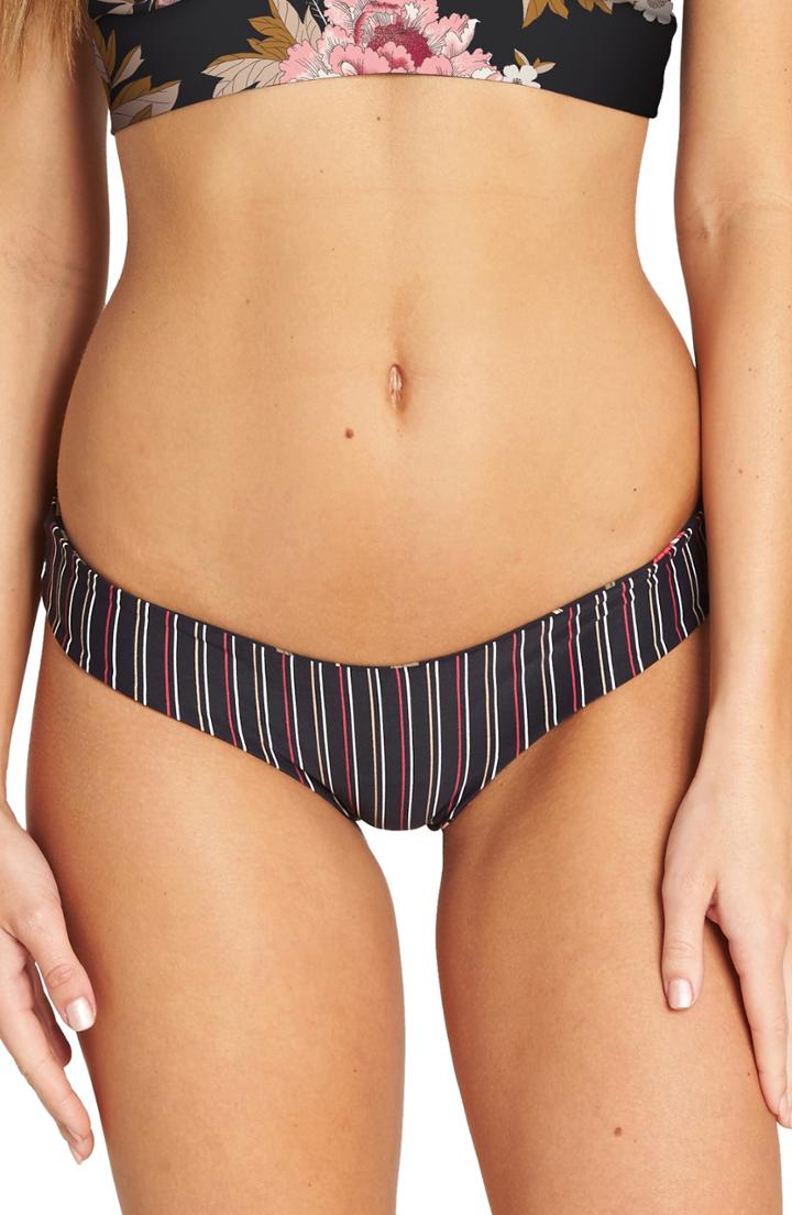 Women's Billabong Mellow Luv Hawaii Reversible Bikini Bottoms - Black