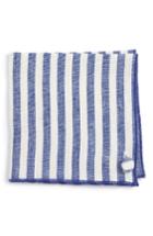 Men's Armstrong & Wilson Stripe Linen Pocket Square