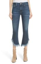 Women's Frame Le Crop Mini Boot Shredded Crop Hem Jeans