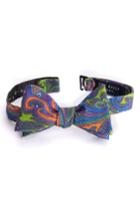 Men's Ted Baker London Charles Paisley Wool Bow Tie, Size - Green