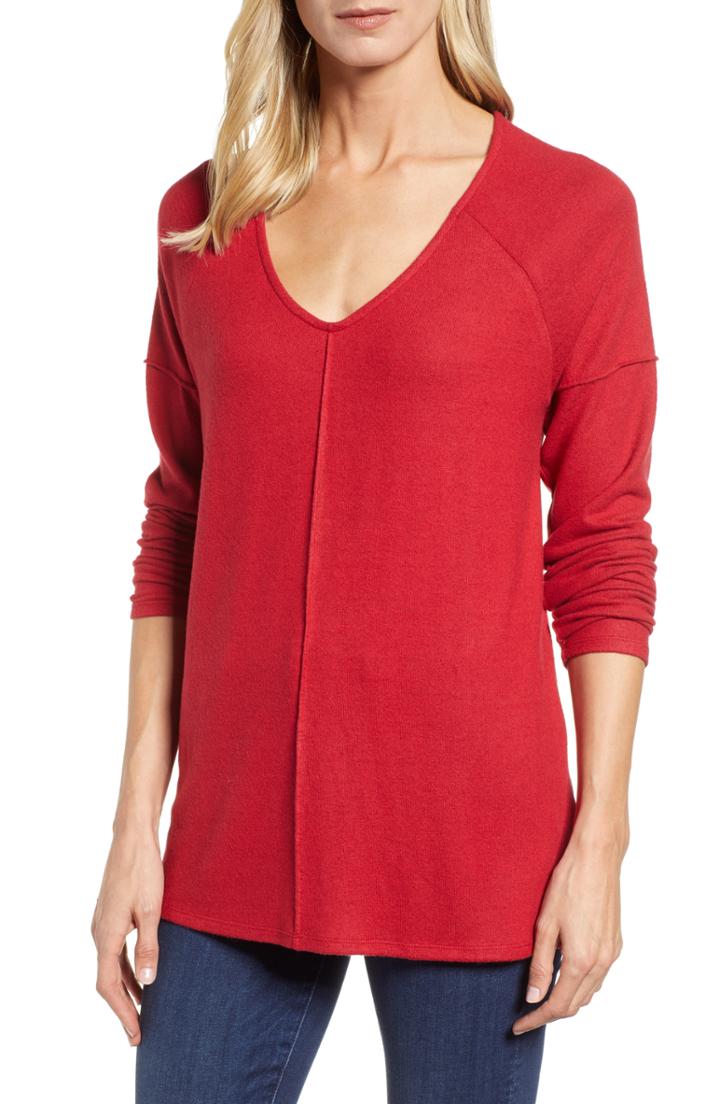 Women's Eileen Fisher Organic Cotton Blend Sweater, Size - Black