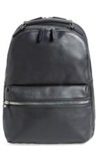Men's Shinola Runwell Leather Laptop Backpack - Blue