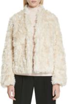 Women's Vince H Faux Fur Jacket, Size X-small - Ivory