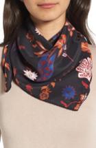 Women's Treasure & Bond Funky Foliage Square Silk Scarf