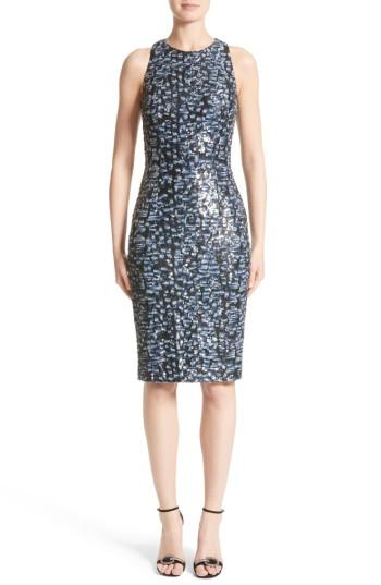 Women's Carmen Marc Valvo Couture Sequin Sheath Dress