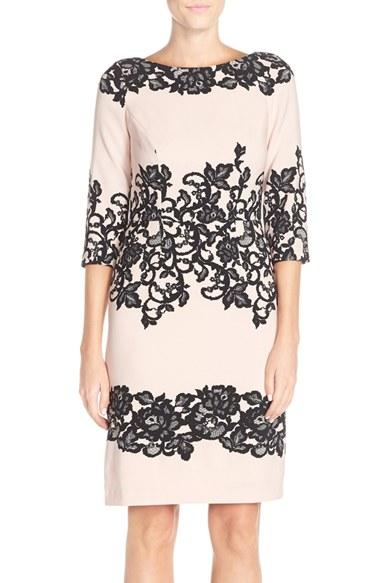 Women's Adrianna Papell Placed Print Sheath Dress