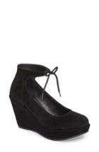 Women's Cordani Remo Ankle Tie Platform Wedge .5us / 36eu - Black