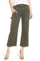 Women's Hudson Jeans Crop Straight Leg Cargo Pants - Green