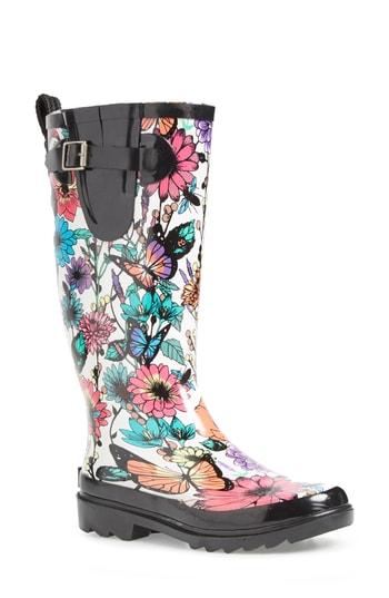 Women's Sakroots Rhythm Waterproof Rain Boot M - Pink