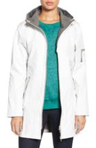 Women's Ilse Jacobsen 'rain 7b' Hooded Water Resistant Coat - White