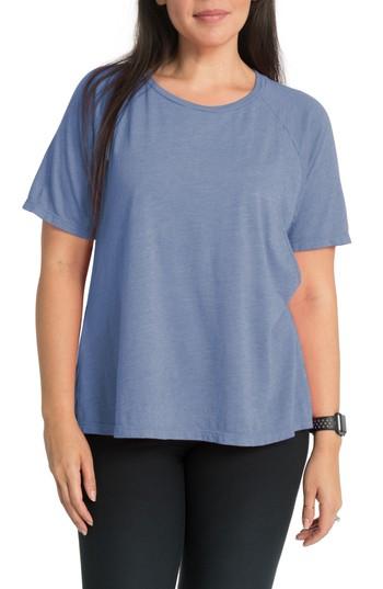 Women's Bun Maternity Relax Maternity/nursing Tee - Blue