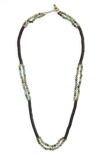 Men's George Frost Turquoise Bead Necklace