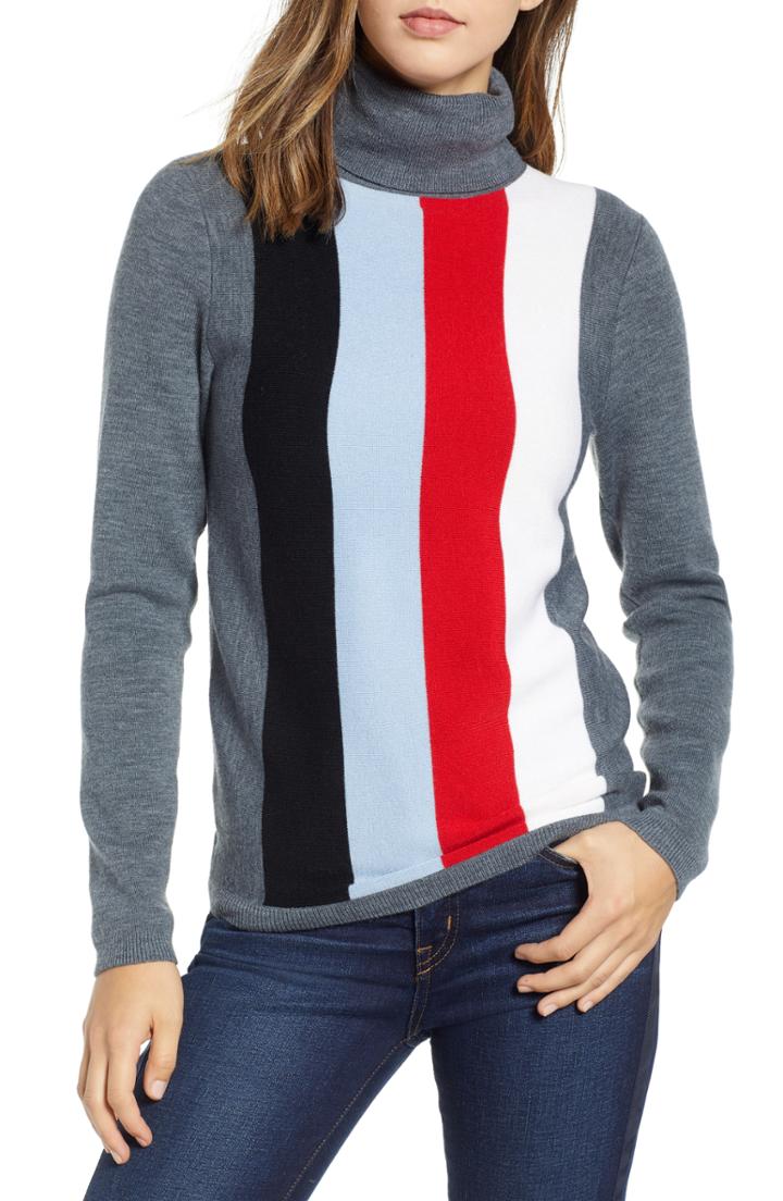 Women's 1901 Fitted Turtleneck Sweater - Grey