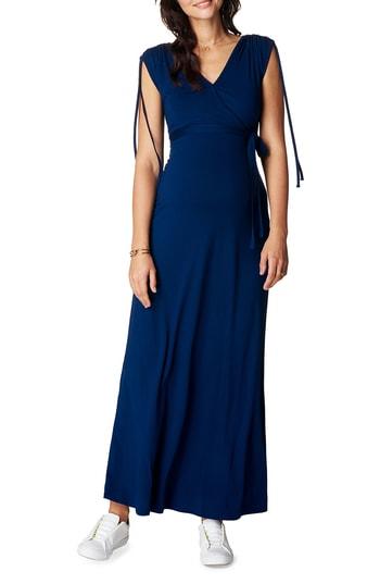Women's Noppies Maternity/nursing Maxi Dress - Blue