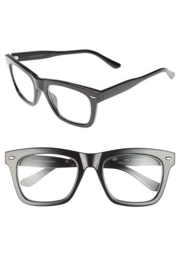 Men's 1901 Julian 55mm Square Sunglasses - Black/ Clear